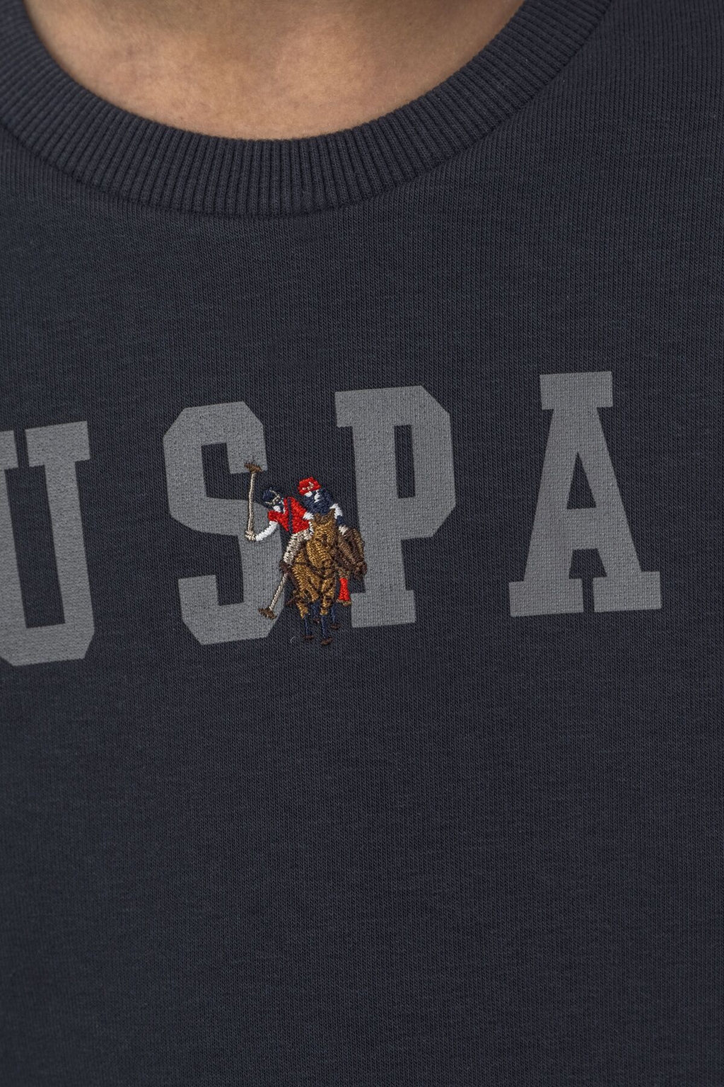U.S. Polo Assn. Erkek Çocuk Baskılı Antrasit Uzun Kol Eşofman Takımı US2642-C-V4