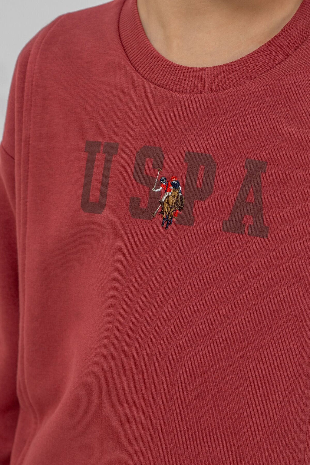 U.S. Polo Assn. Erkek Çocuk Baskılı Bordo Uzun Kol Eşofman Takımı US2642-C-V3
