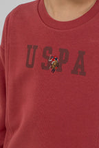 U.S. Polo Assn. Erkek Çocuk Baskılı Bordo Uzun Kol Eşofman Takımı US2642-C-V3
