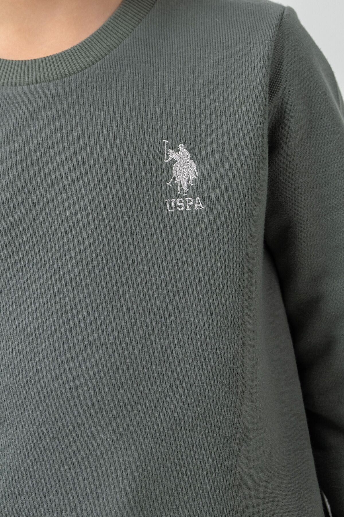 U.S. Polo Assn. Erkek Çocuk Baskılı Haki Uzun Kol Eşofman Takımı US2606-C-V5