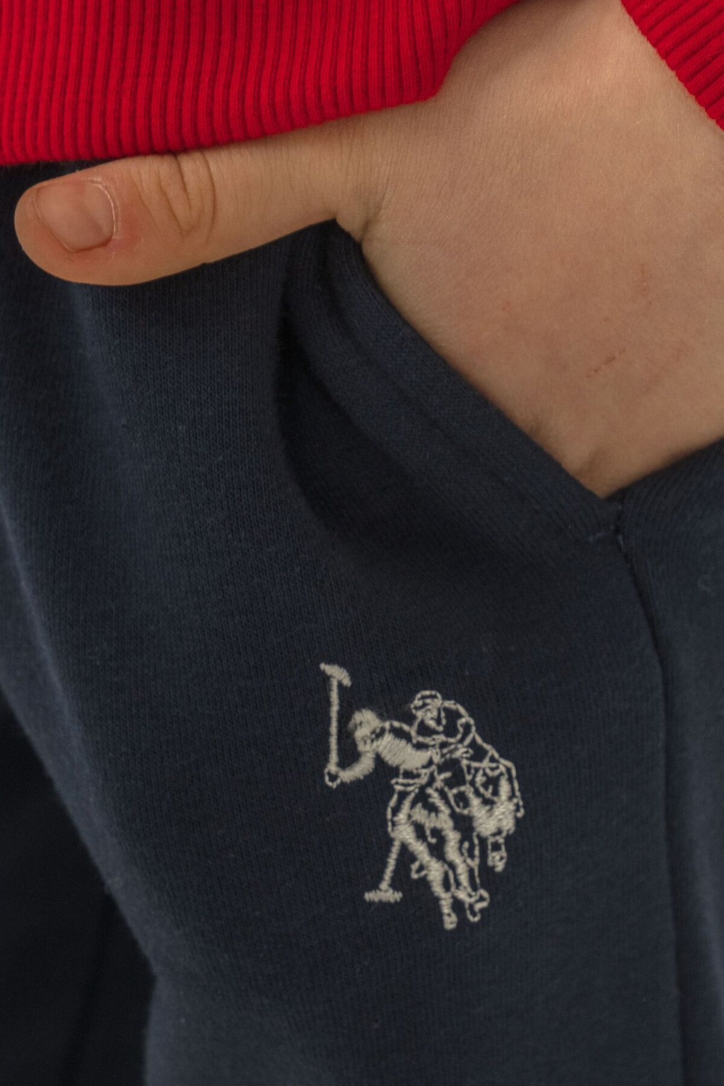 U.S. Polo Assn. Erkek Çocuk Baskılı Kırmızı Uzun Kol Eşofman Takımı US2601-C-V1