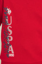 U.S. Polo Assn. Erkek Çocuk Baskılı Kırmızı Uzun Kol Eşofman Takımı US2601-C-V1