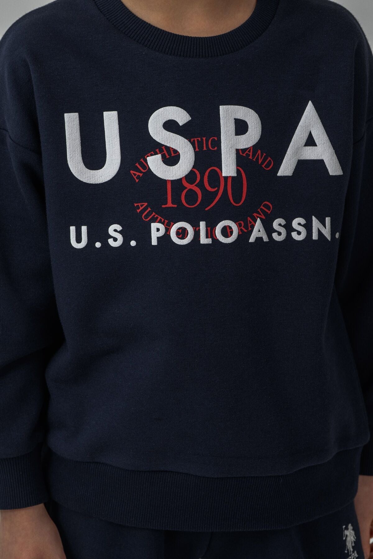 U.S. Polo Assn. Erkek Çocuk Baskılı Lacivert Uzun Kol Eşofman Takımı US2605-C-V1 Ürün ikincil görseli