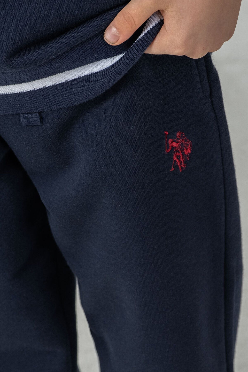 U.S. Polo Assn. Erkek Çocuk Baskılı Lacivert Uzun Kol Eşofman Takımı US2611-C-V1