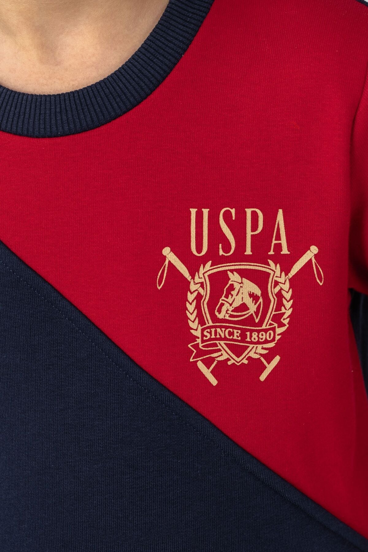 U.S. Polo Assn. Erkek Çocuk Baskılı Lacivert Uzun Kol Eşofman Takımı US2616-C-V1