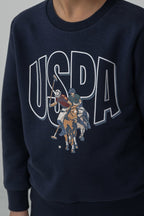 U.S. Polo Assn. Erkek Çocuk Baskılı Lacivert Uzun Kol Eşofman Takımı US2617-C-V2