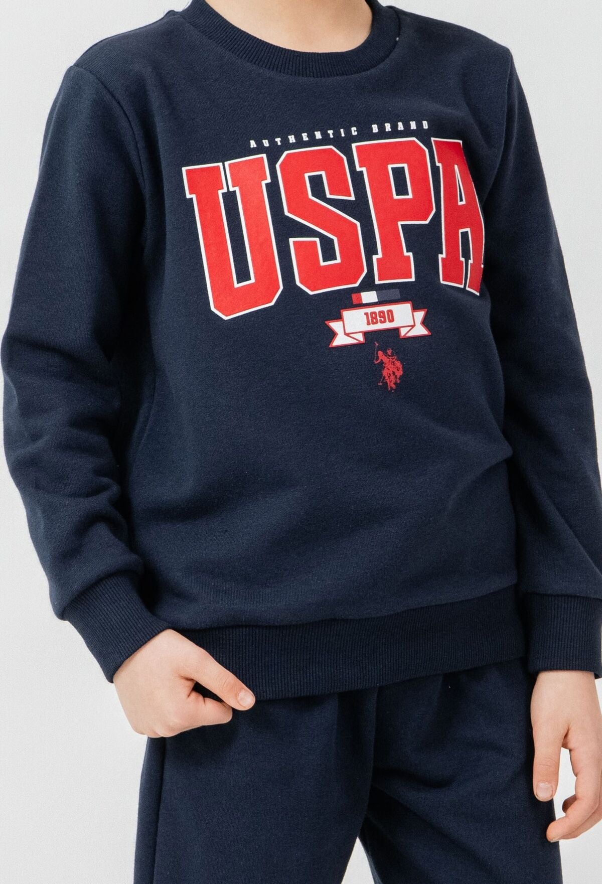 U.S. Polo Assn. Erkek Çocuk Baskılı Lacivert Uzun Kol Eşofman Takımı US2628-C-V1 Ürün ikincil görseli