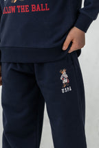 U.S. Polo Assn. Erkek Çocuk Baskılı Lacivert Uzun Kol Eşofman Takımı US2632-C-V2