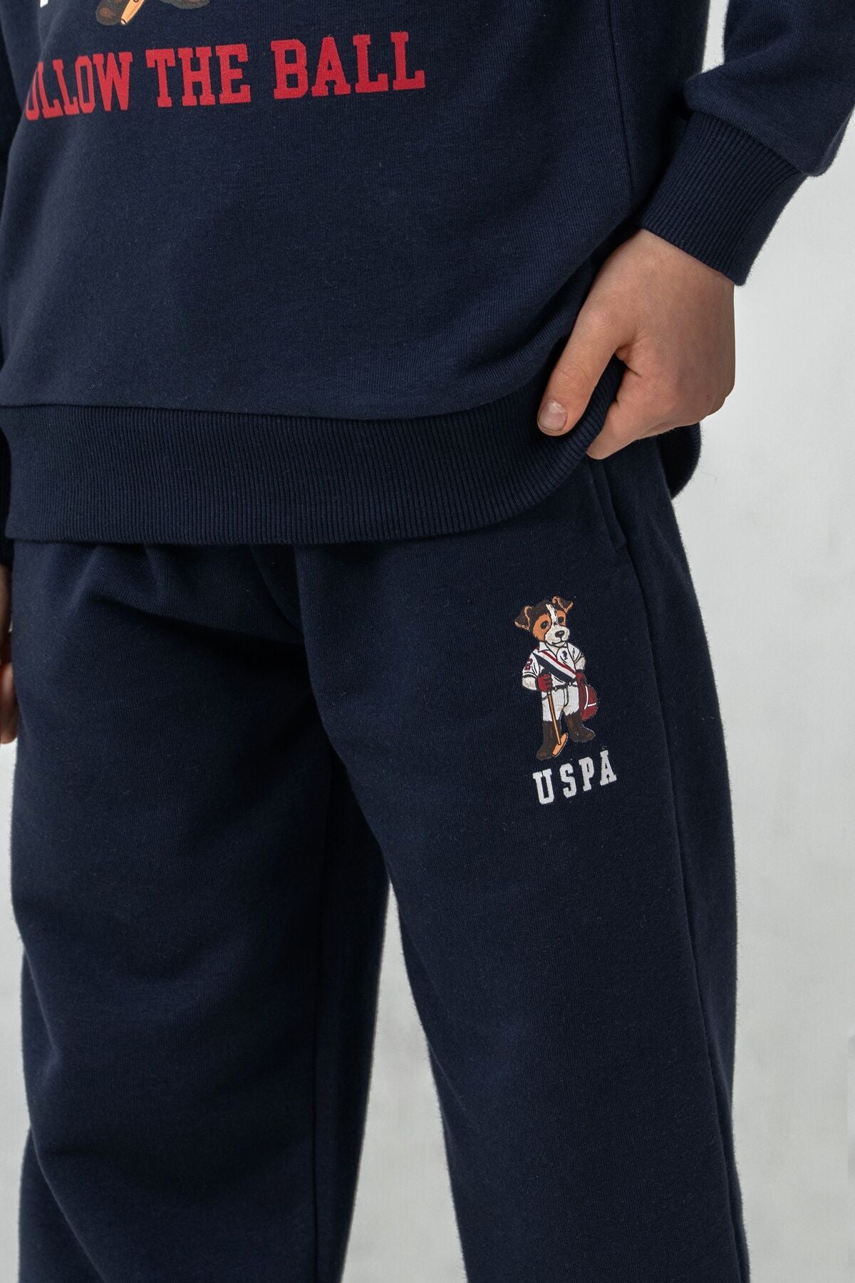U.S. Polo Assn. Erkek Çocuk Baskılı Lacivert Uzun Kol Eşofman Takımı US2632-C-V2