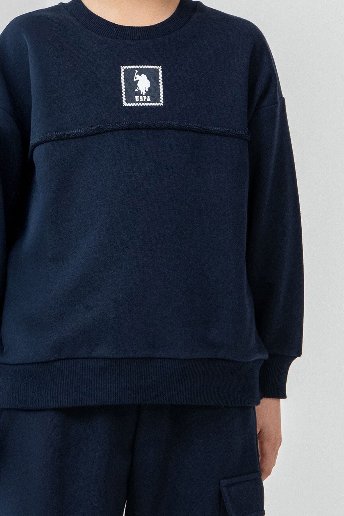 U.S. Polo Assn. Erkek Çocuk Baskılı Lacivert Uzun Kol Eşofman Takımı US2640-C-V2