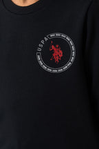 U.S. Polo Assn. Erkek Çocuk Baskılı Siyah Uzun Kol Eşofman Takımı US2614-C-V1