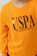 U.S. Polo Assn. Erkek Çocuk Baskılı Turuncu Uzun Kol Eşofman Takımı US2612-C-V2