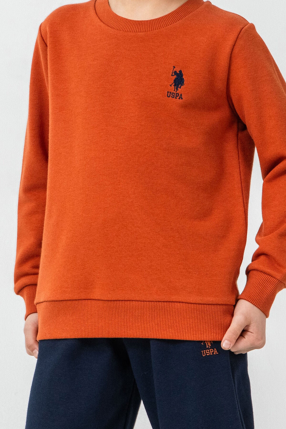 U.S. Polo Assn. Erkek Çocuk Baskılı Turuncu Uzun Kol Eşofman Takımı US2621-C-V3 Ürün ikincil görseli