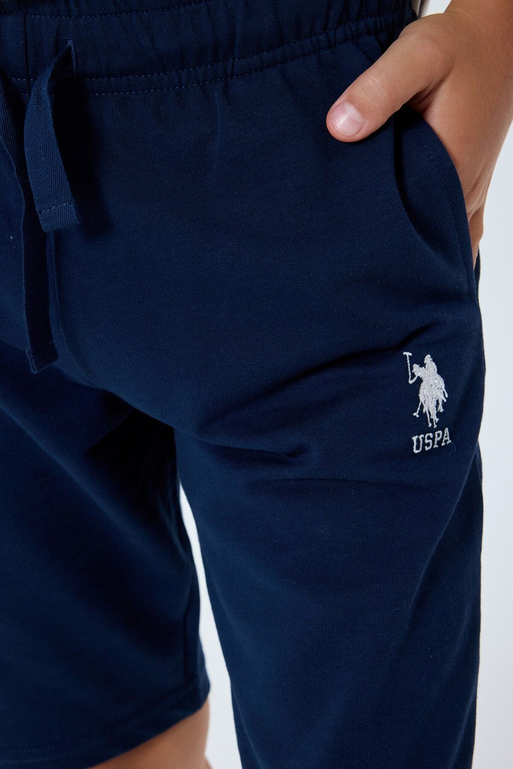 U.S. Polo Assn Erkek Çocuk Beyaz Bermuda Takım