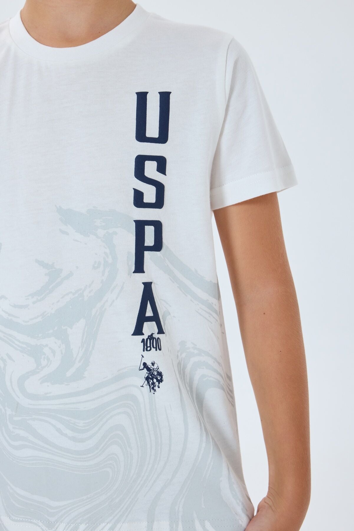U.S. Polo Assn Erkek Çocuk Beyaz Bermuda Takım