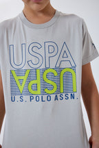 U.S. Polo Assn. Erkek Çocuk Bisiklet Yaka Nakışlı Yazlık Regular Fit Beyaz Bermuda Takım US2417-C-V1
