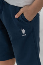 U.S. Polo Assn Erkek Çocuk Beyaz Bermuda Takım