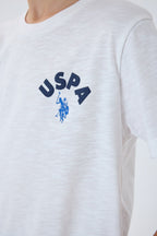 U.S. Polo Assn Erkek Çocuk Beyaz Bermuda Takım