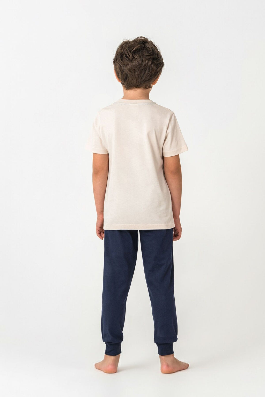 U.S. Polo Assn Erkek Çocuk Beyaz Pijama Takım