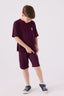 U.S. Polo Assn. Erkek Çocuk Bisiklet Yaka Sargı Nakışlı Yazlık Regular Fit Bordo Bermuda Takım US1779-C-V30