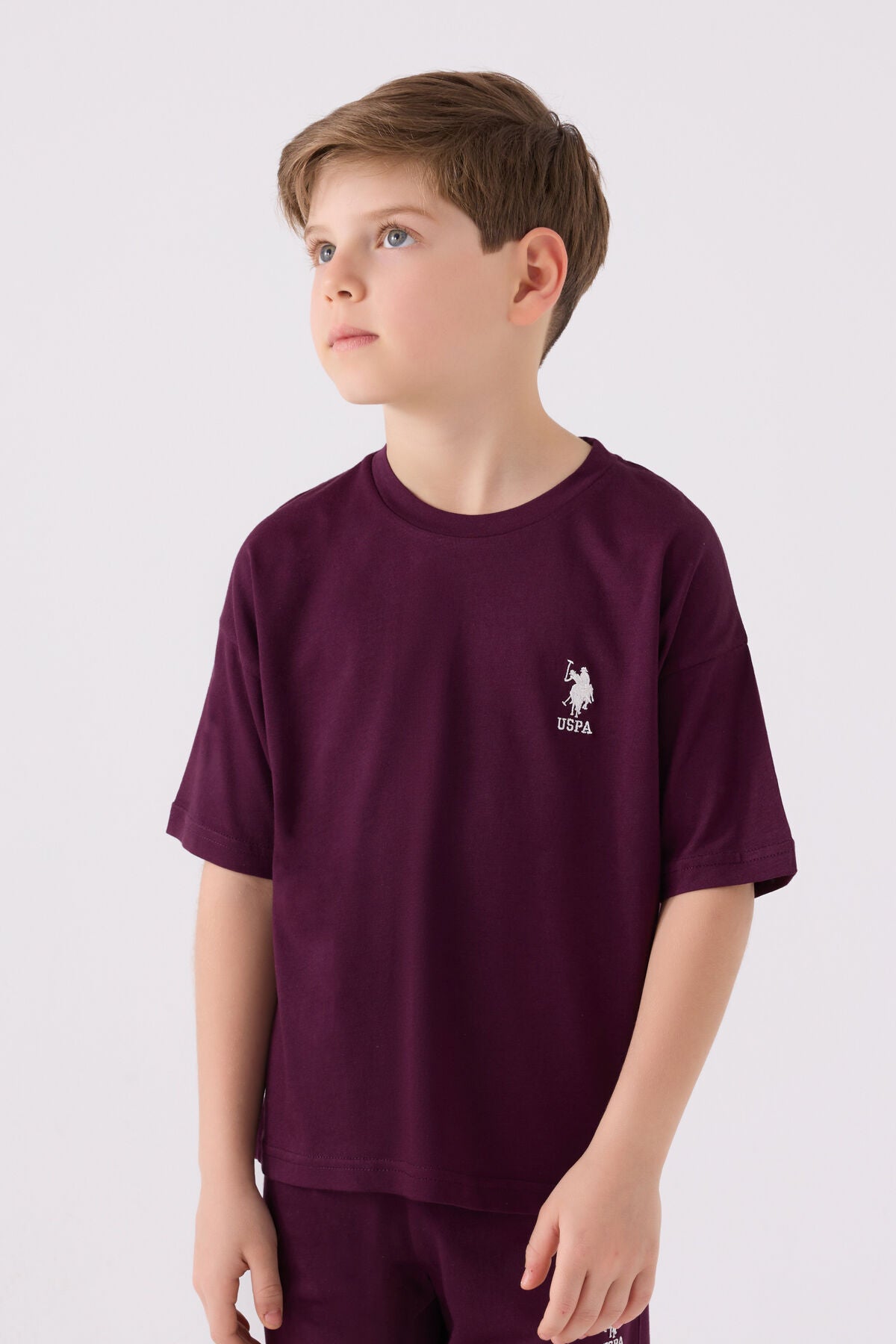 Us Polo Assn Erkek Çocuk Bordo Bermuda Takım