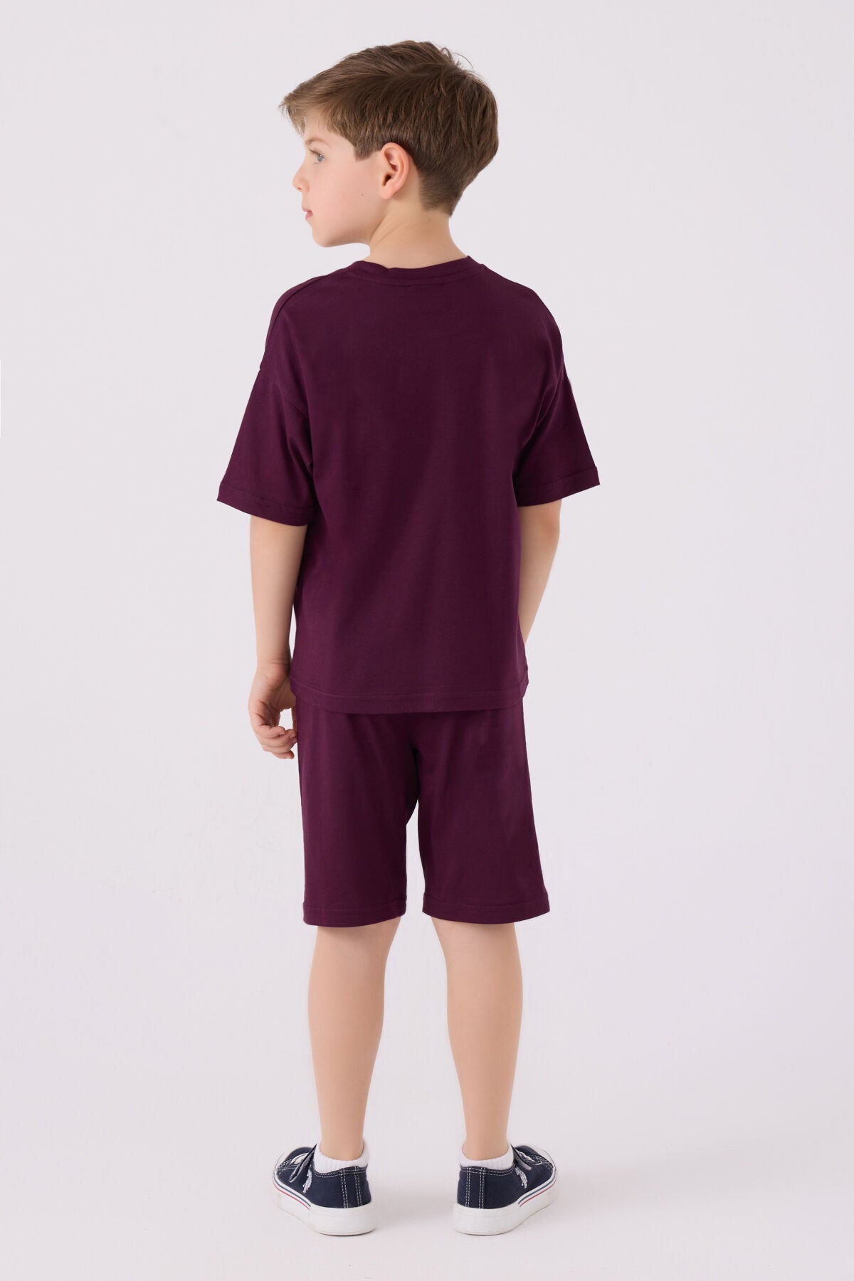 Us Polo Assn Erkek Çocuk Bordo Bermuda Takım