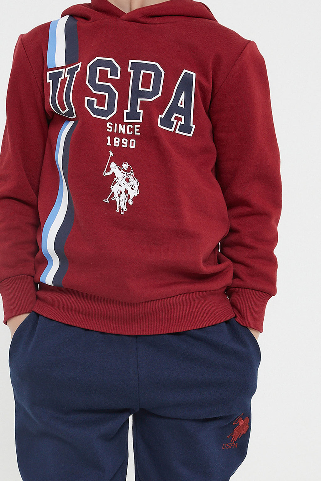 U.s. Polo Assn Erkek Çocuk Bordo Eşofman Takımı