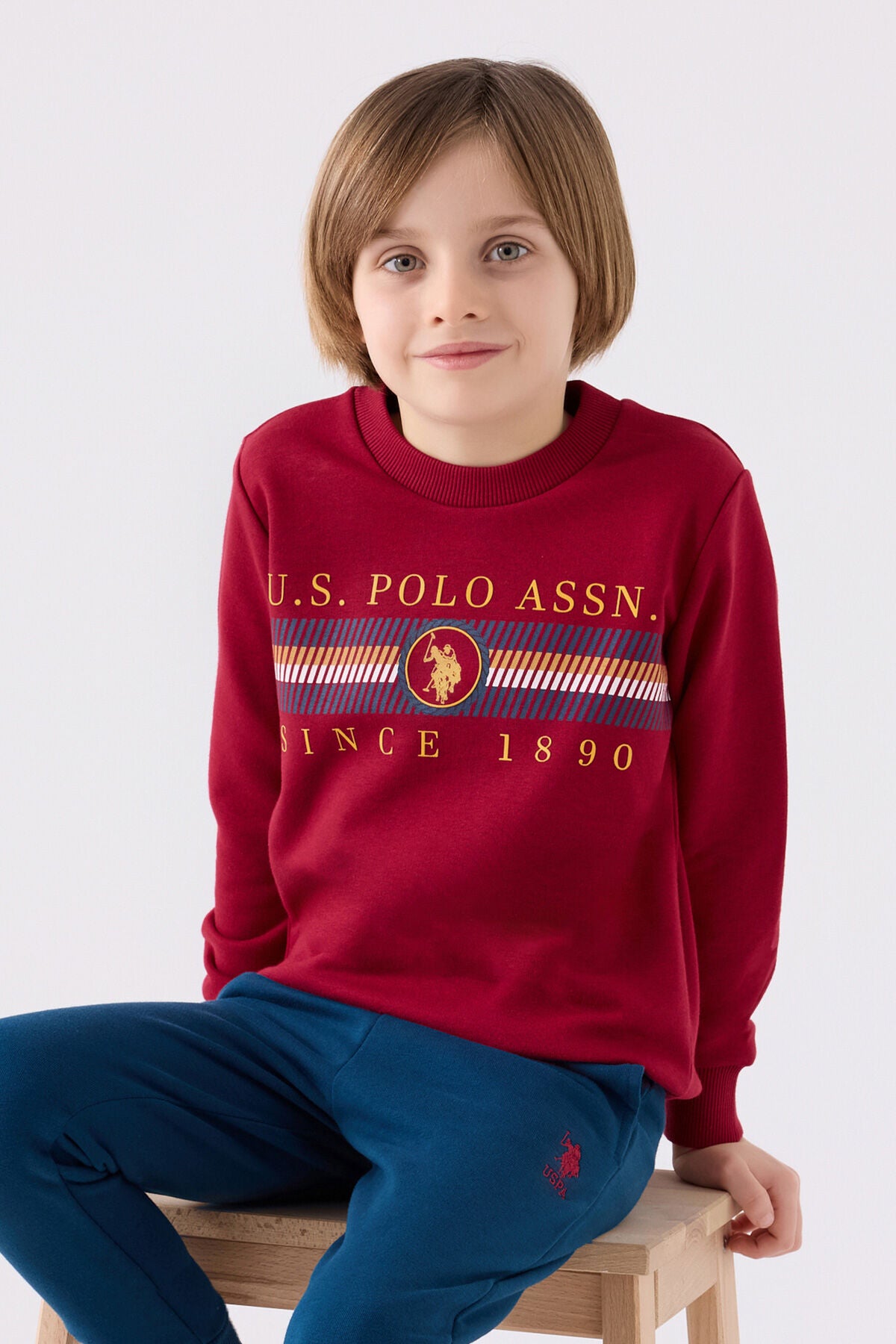 U.s. Polo Assn Erkek Çocuk Bordo Eşofman Takımı