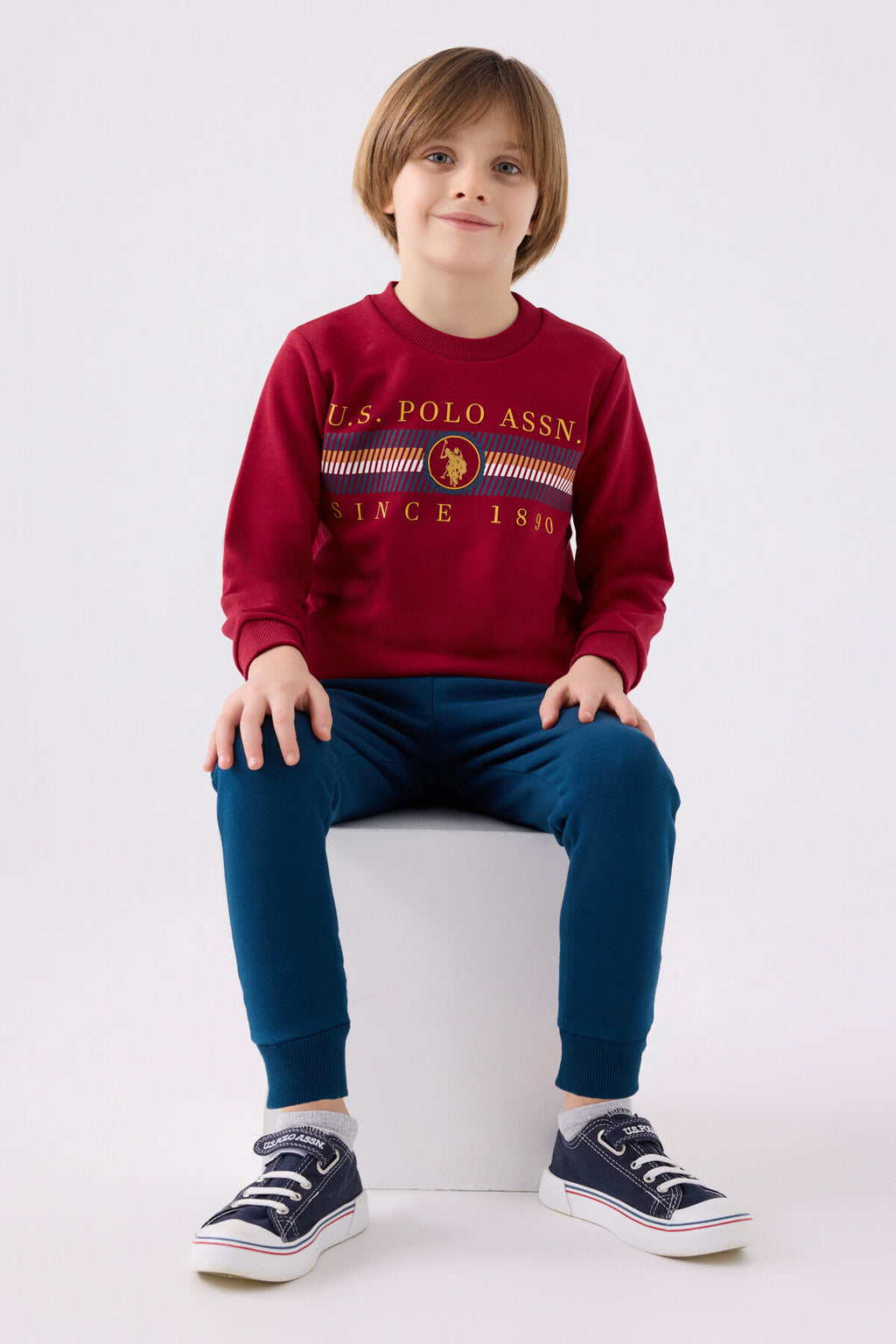 U.s. Polo Assn Erkek Çocuk Bordo Eşofman Takımı