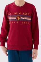 U.s. Polo Assn Erkek Çocuk Bordo Eşofman Takımı