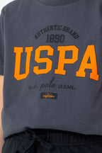 U.S. Polo Assn Erkek Çocuk Gri Bermuda Takım