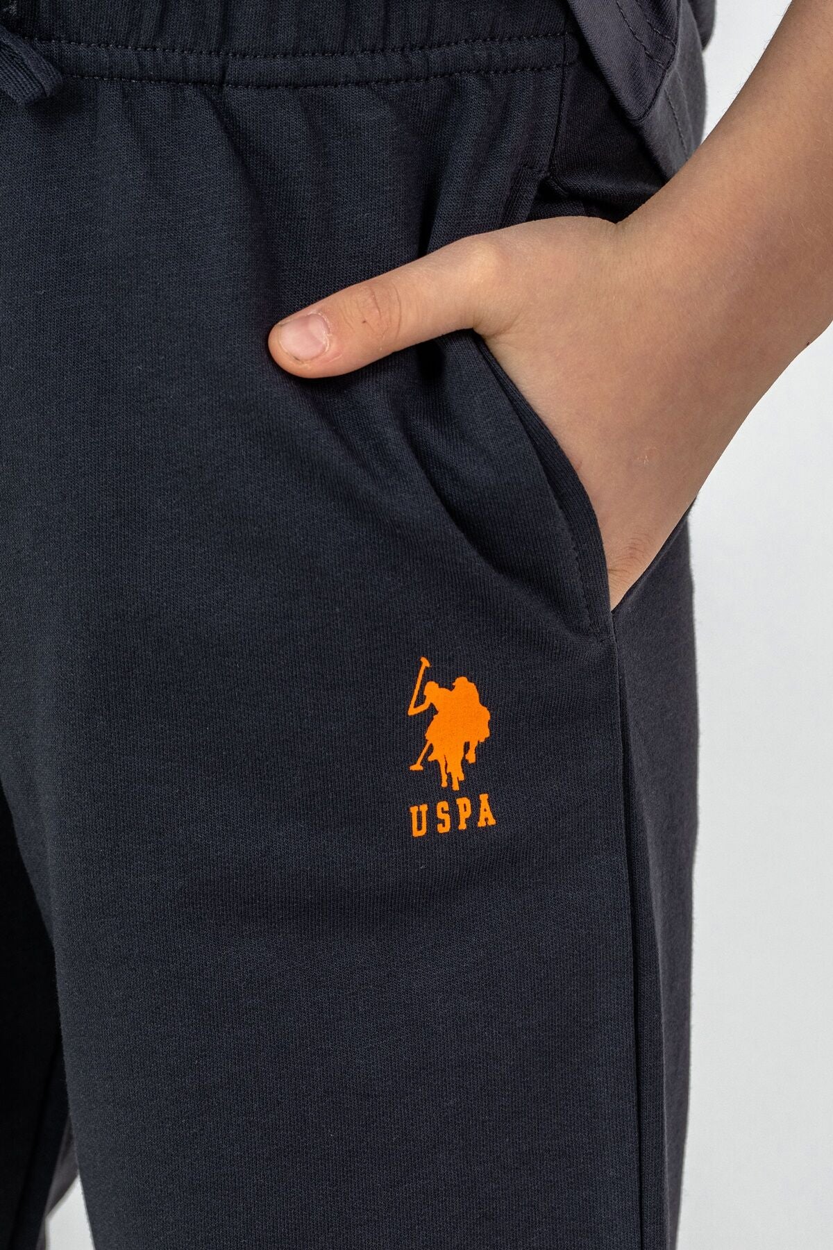 U.S. Polo Assn Erkek Çocuk Gri Bermuda Takım