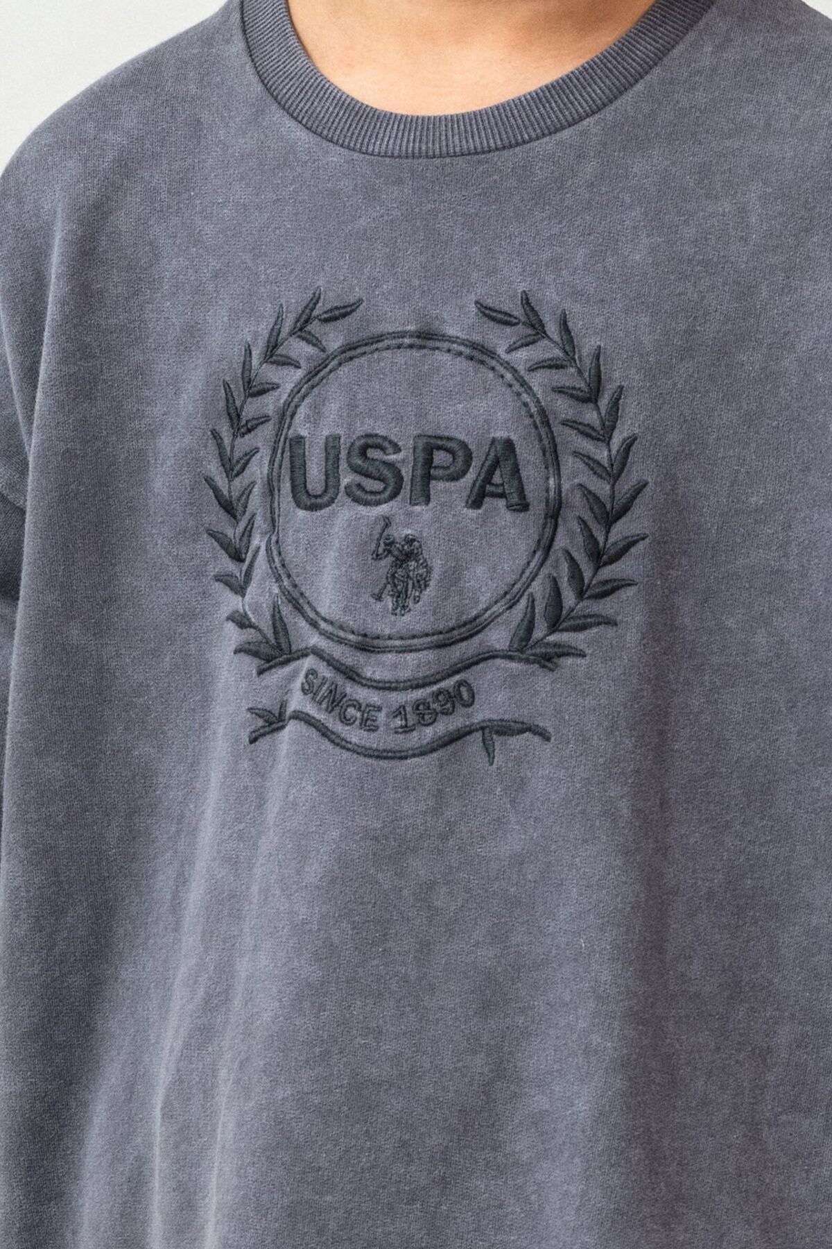 U.S. Polo Assn Erkek Çocuk Gri Bermuda Takım