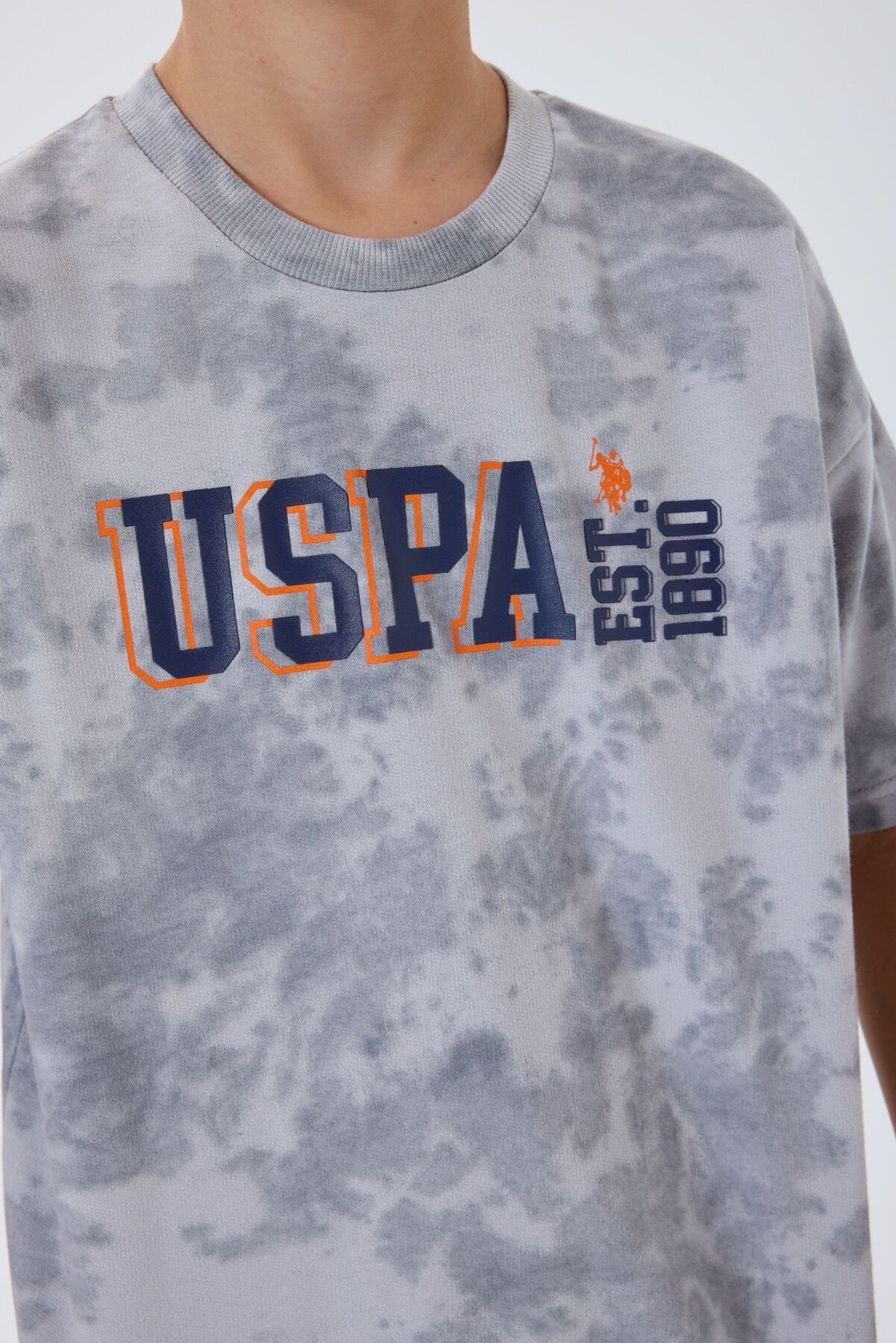 U.S. Polo Assn Erkek Çocuk Gri Bermuda Takım