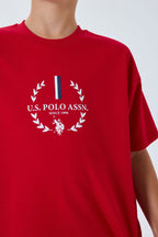 U.S. Polo Assn Erkek Çocuk Kırmızı Bermuda Takım