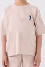 Us Polo Assn Erkek Çocuk Krem Bermuda Takım