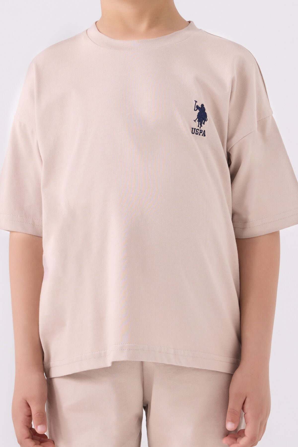 Us Polo Assn Erkek Çocuk Krem Bermuda Takım
