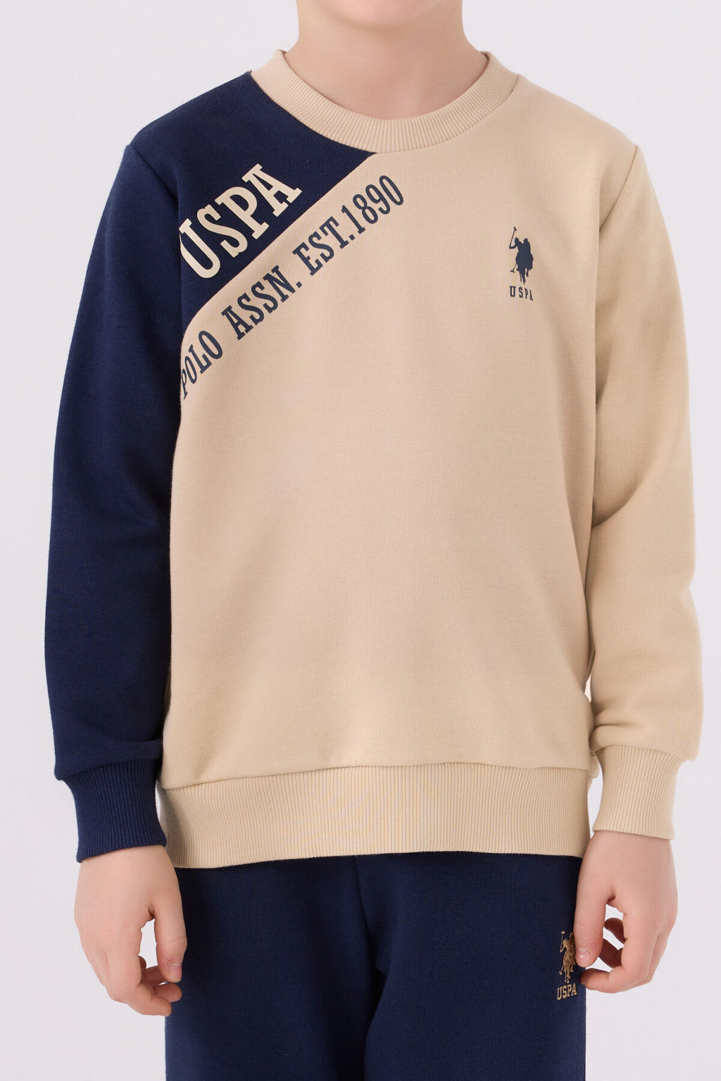 U.s. Polo Assn Erkek Çocuk Krem Eşofman Takımı