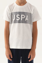 U.S. Polo Assn Lisanslı Dotted Krem Erkek Çocuk Kapri Takım