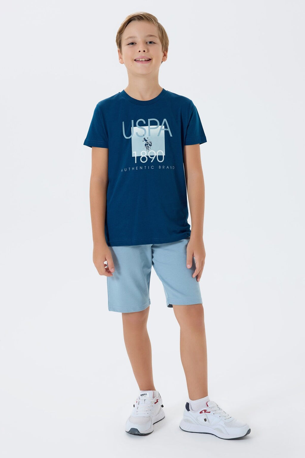 U.S. Polo Assn Erkek Çocuk Lacivert Bermuda Takım