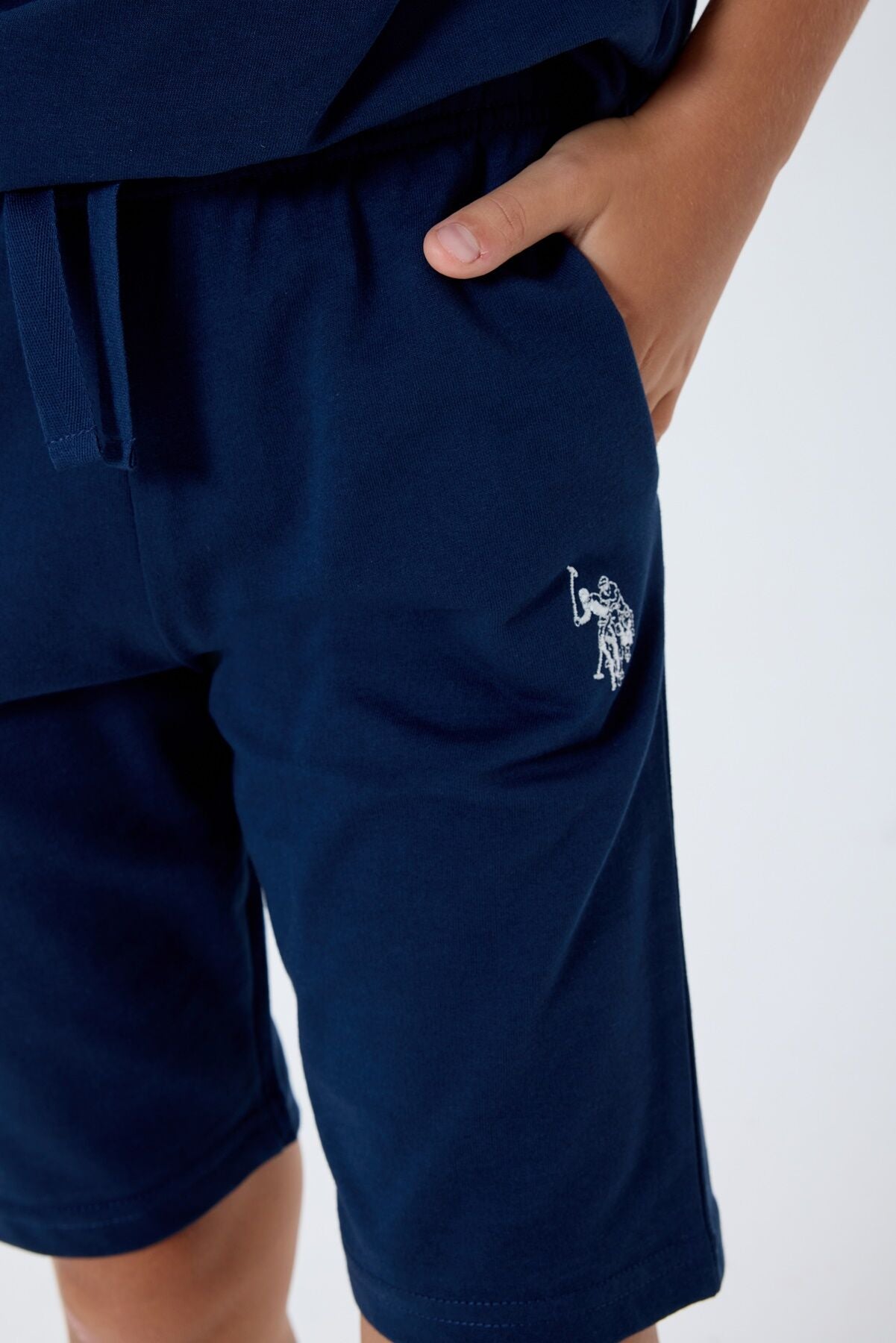 U.S. Polo Assn Erkek Çocuk Lacivert Bermuda Takım