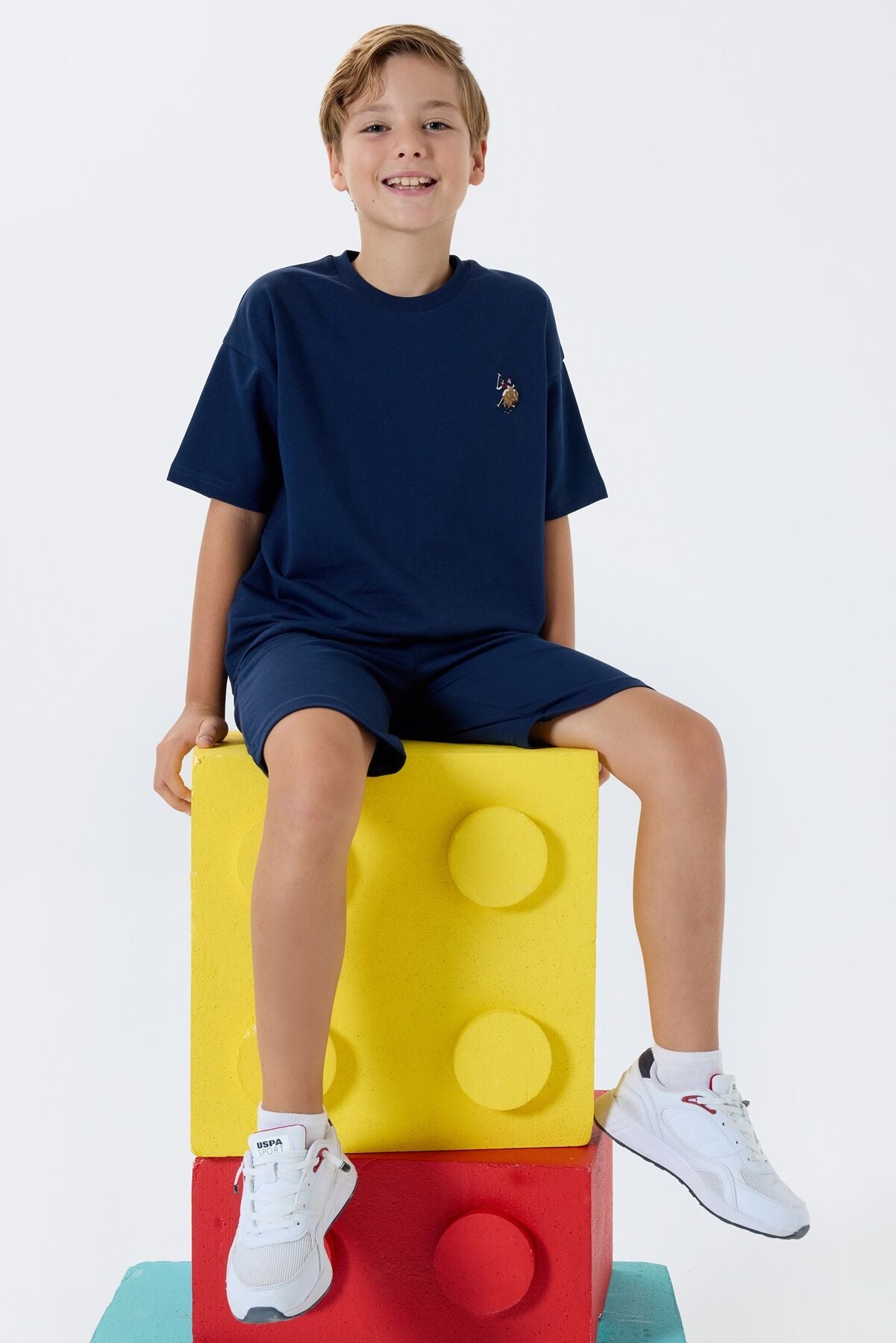 U.S. Polo Assn Erkek Çocuk Lacivert Bermuda Takım Ürün ikincil görseli