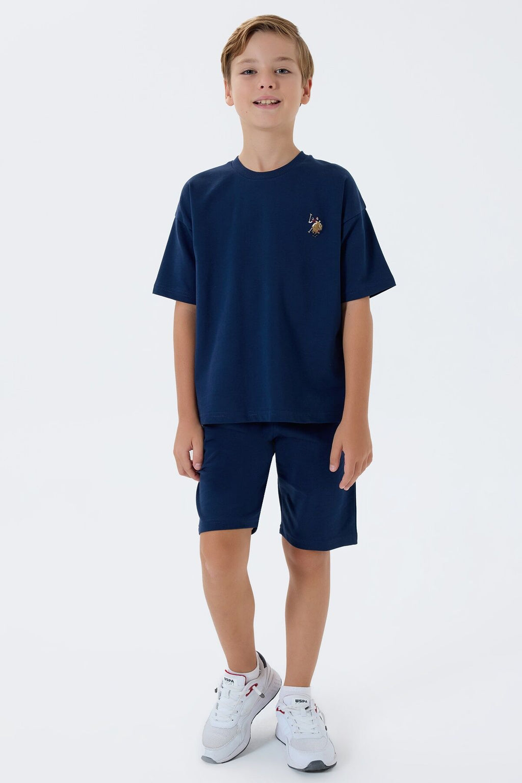 U.S. Polo Assn Erkek Çocuk Lacivert Bermuda Takım