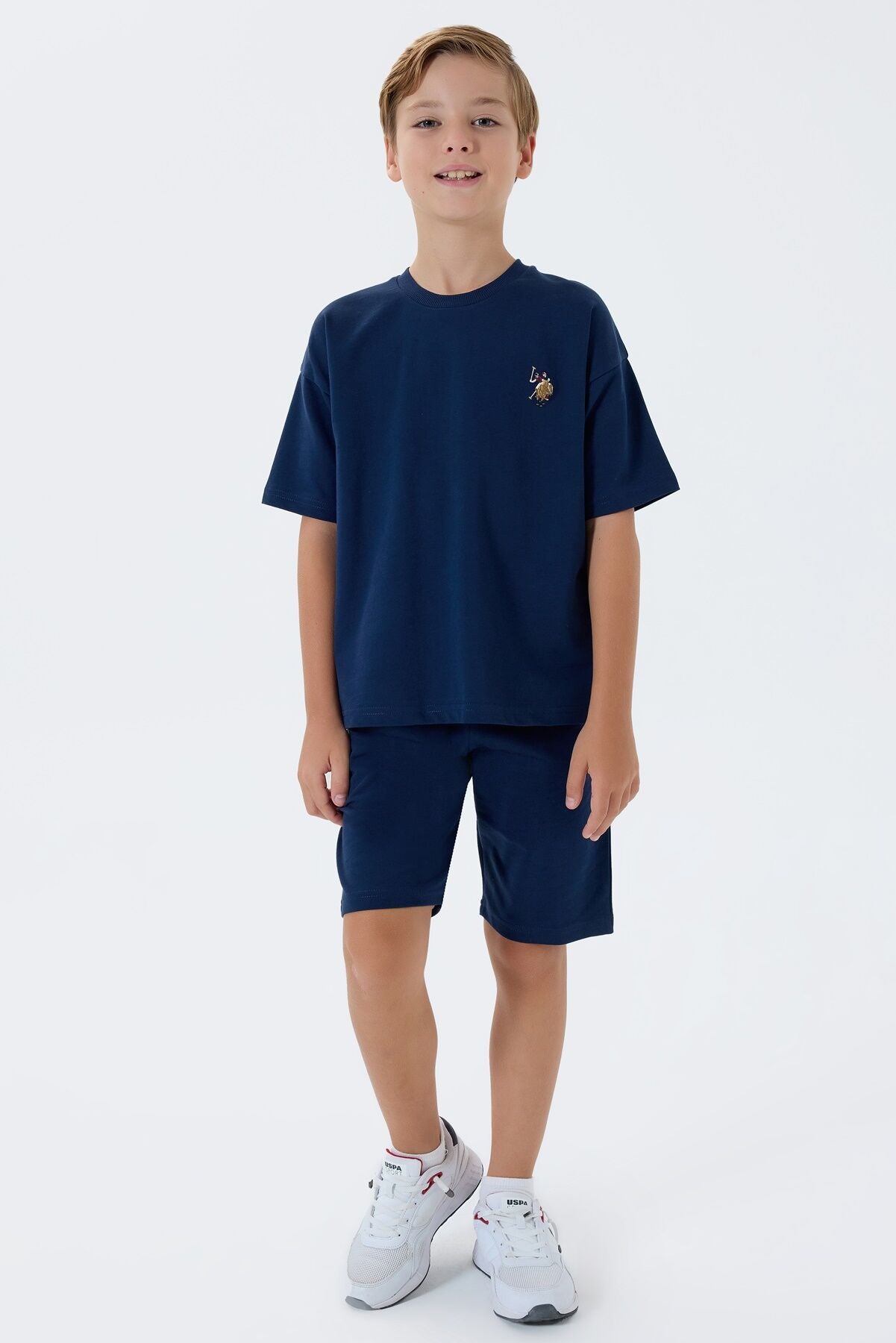 U.S. Polo Assn Erkek Çocuk Lacivert Bermuda Takım