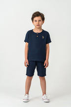 U.S. Polo Assn Erkek Çocuk Lacivert Bermuda Takım