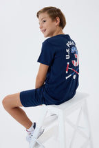 U.S. Polo Assn Erkek Çocuk Lacivert Bermuda Takım