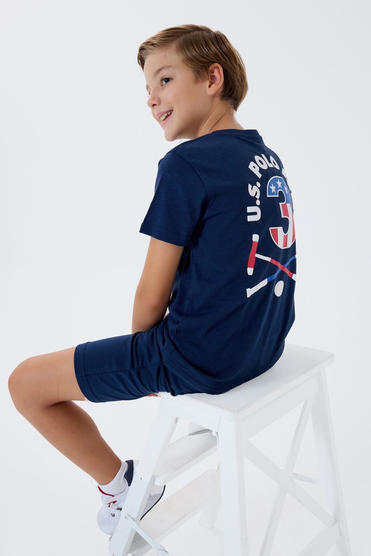 U.S. Polo Assn Erkek Çocuk Lacivert Bermuda Takım