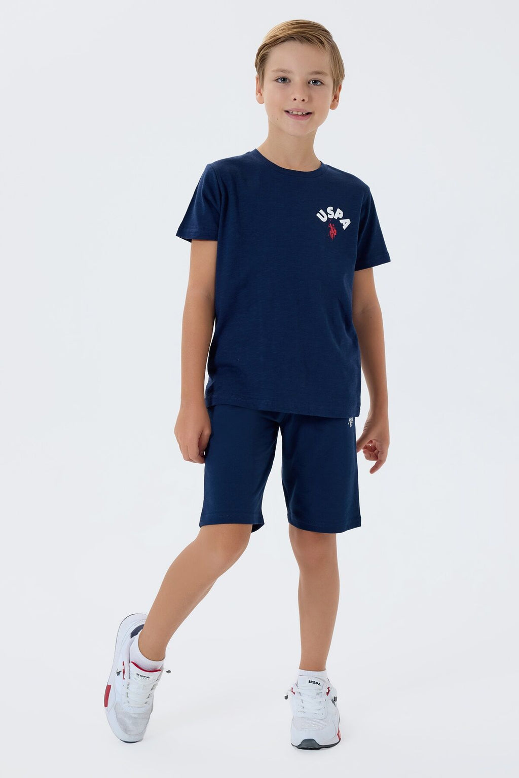 U.S. Polo Assn Erkek Çocuk Lacivert Bermuda Takım