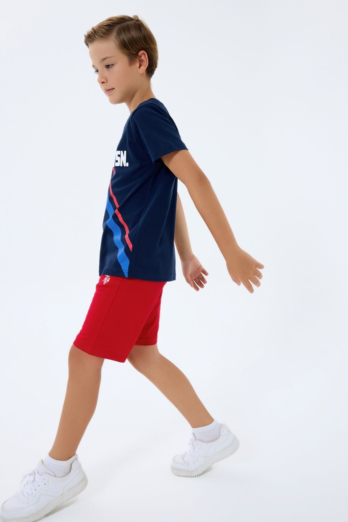 U.S. Polo Assn Erkek Çocuk Lacivert Bermuda Takım