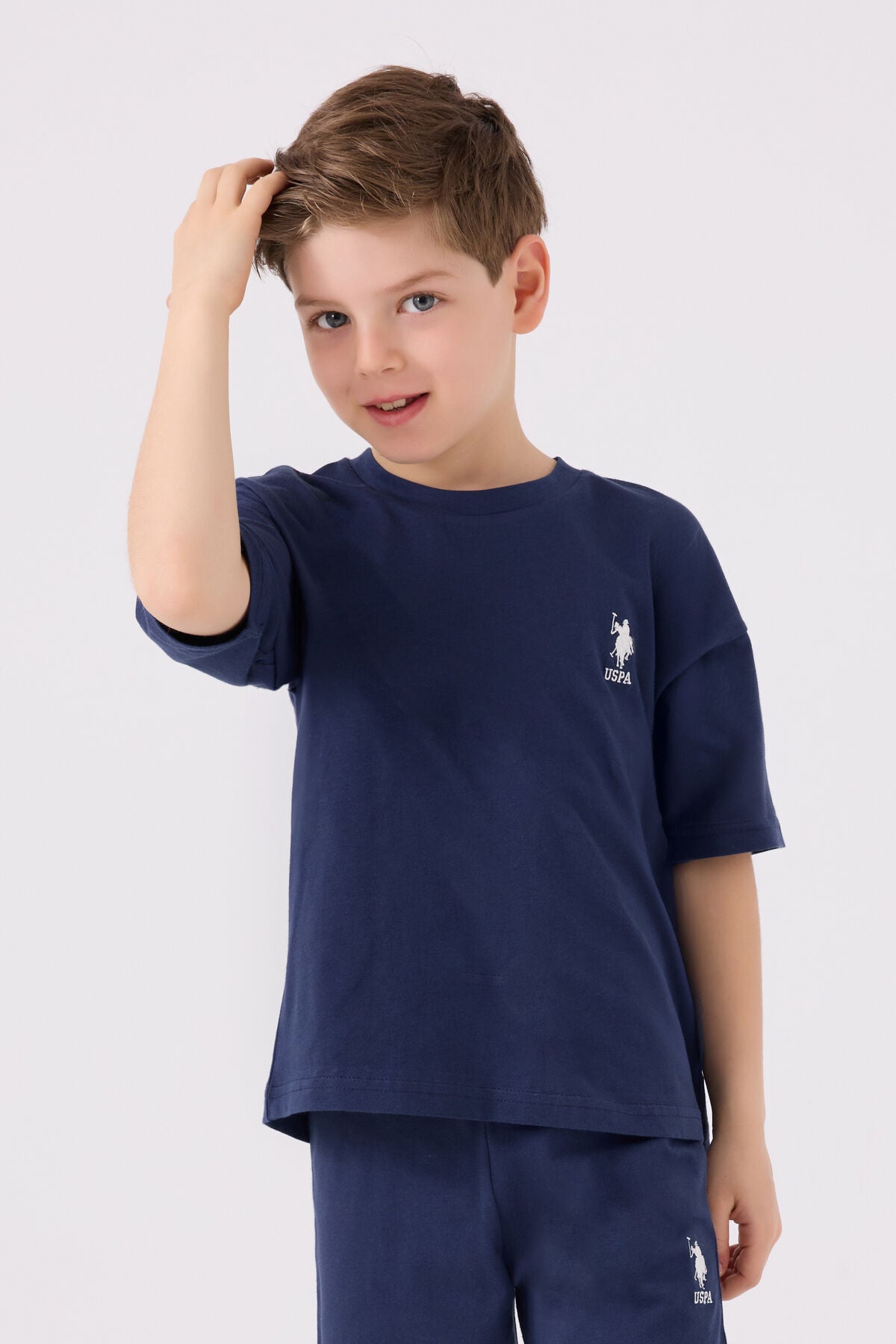 U.s. Polo Assn Erkek Çocuk Koyu Indigo Bermuda Takımı Ürün ikincil görseli